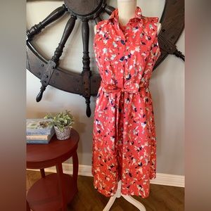 J Jason Wu cotton coral dress